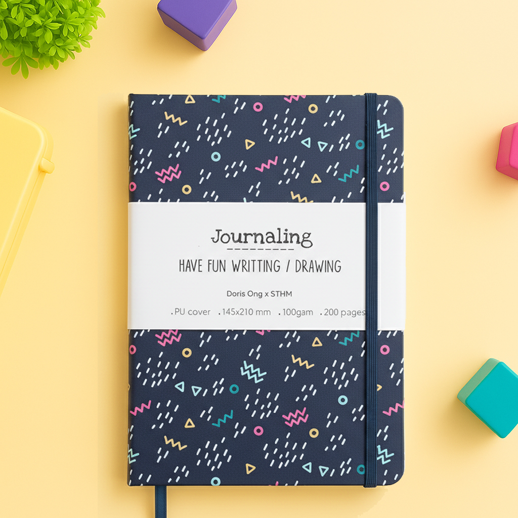 01-sổ-journal-xanh- handmade-doris ong